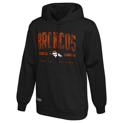 Outerstuff NFL Men's Denver Broncos Coin Toss Performance Fleece Hoodie