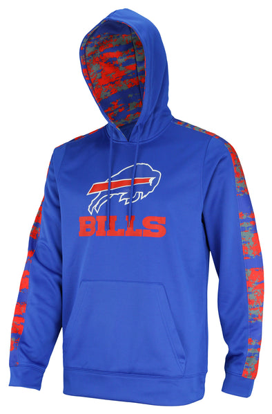 Zubaz NFL Men's Buffalo Bills Hoodie w/ Oxide Sleeves
