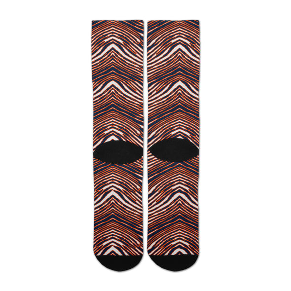 Zubaz by For Bare Feet NFL Youth Chicago Bears Zubified Dress Socks, One Size