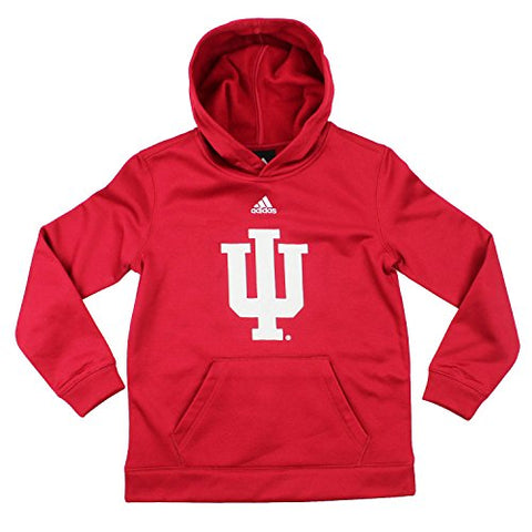 Adidas NCAA Youth Boys Indiana Hoosiers Perforated Pullover Hoodie - Red
