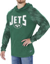 Zubaz New York Jets NFL Men's Team Color Hoodie with Tonal Viper Sleeves