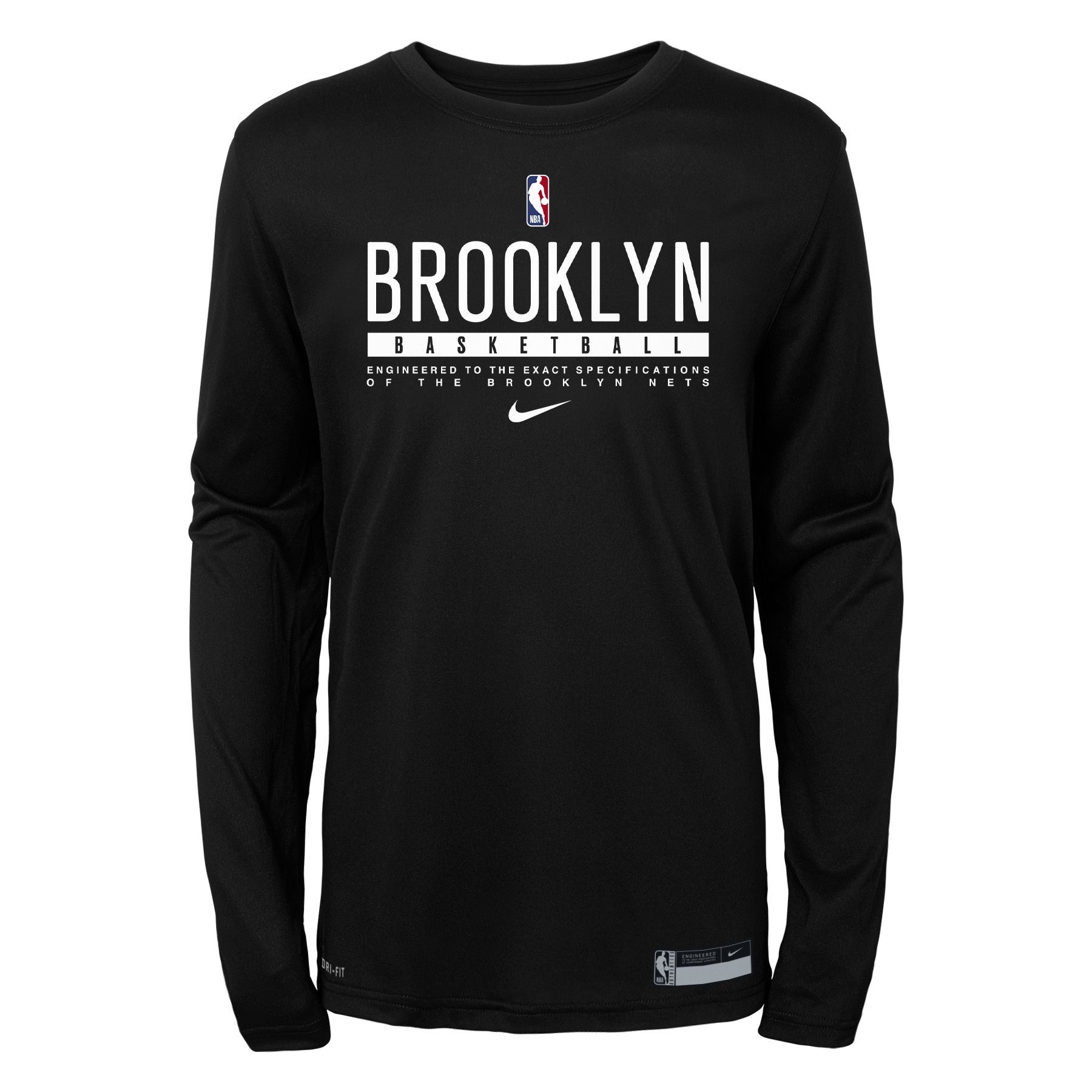 Brooklyn Nets Nike Practice Long Sleeve Top - Youth