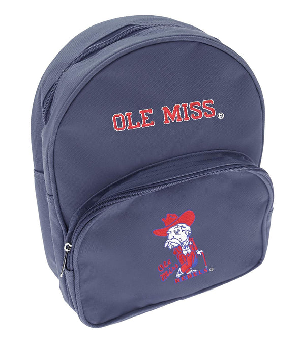 Mississippi Rebels NCAA Kids Mini Backpack School Bag, Navy