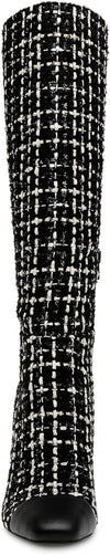 Steve Madden Women's Ally Knee High Boot, Black Multi