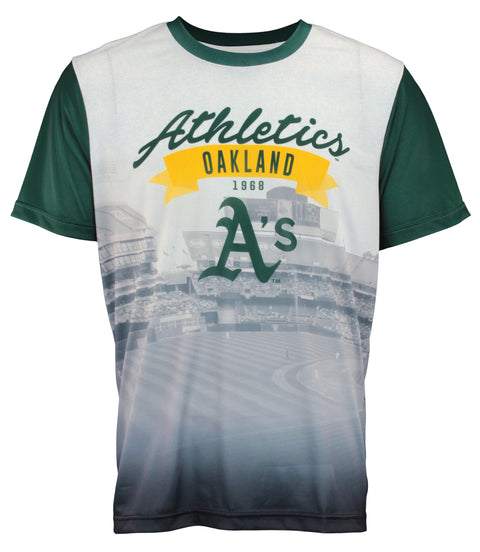 Forever Collectibles MLB Men's Oakland Athletics Outfield Photo Tee