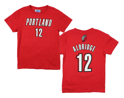 Outerstuff NBA Kids / Youth Portland Trail Blazers LaMarcus Aldridge #12 Tee Shirt - Red