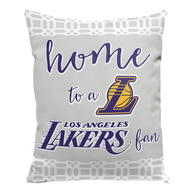 Northwest NBA Los Angeles Lakers 2 Piece Sweet Home Fan Pillow Cover, 15X12