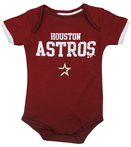 Houston Astros MLB Baseball Infants Baby 3 Pack Bodysuit Creeper Set