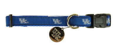 Sporty K9 NCAA Kentucky Wildcats Ribbon Dog Collar