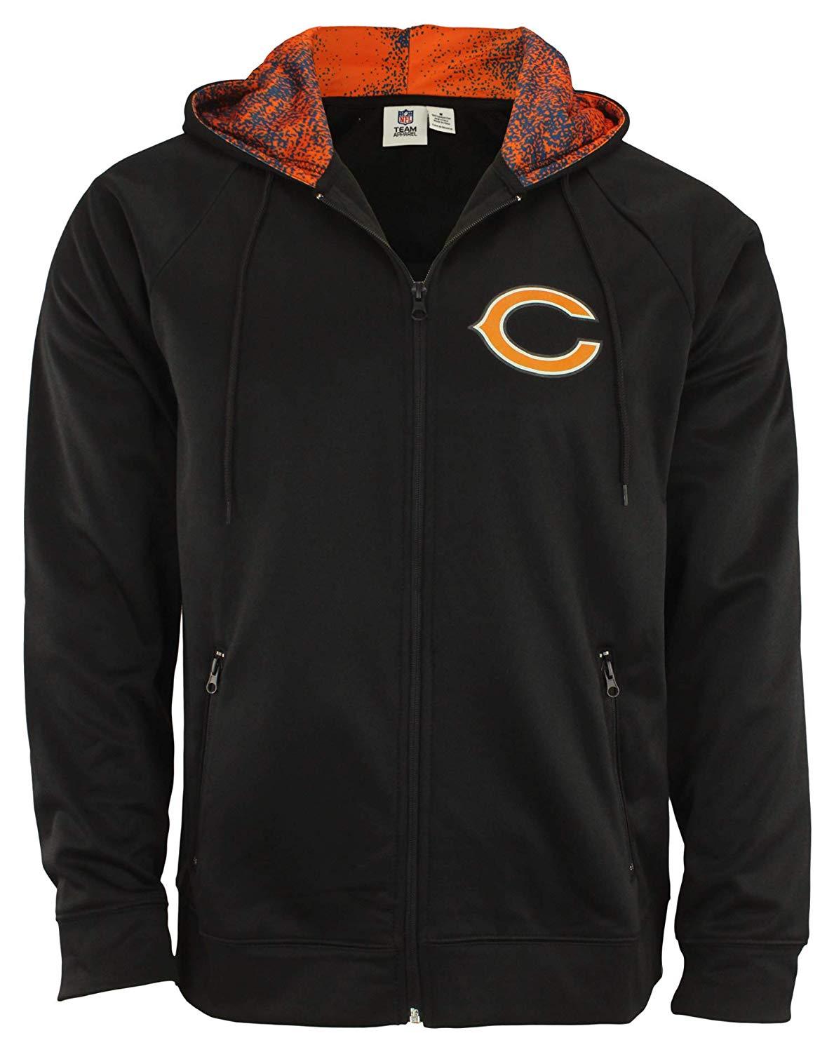 Football Fan Shop Officially Licensed NFL Full-Zip Hooded Jacket - Bears