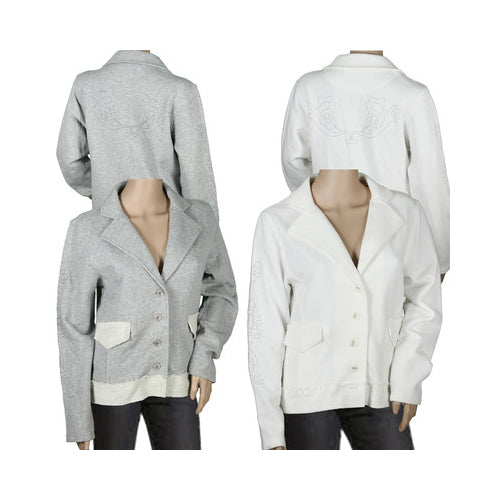 Reebok Women's Sweatshirt Blazer Jacket Trendy Graphic Stitched Turn Back Time