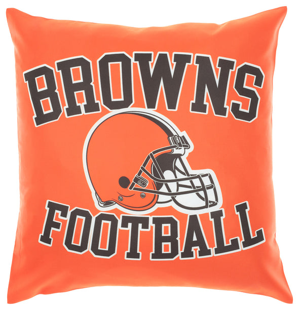 FOCO NFL Cleveland Browns 2 Pack Couch Throw Pillow Covers, 18 x 18