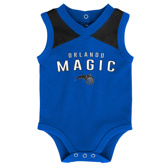 Outerstuff NBA Orlando Magic Infant Overtime Creeper Bib & Bootie Set