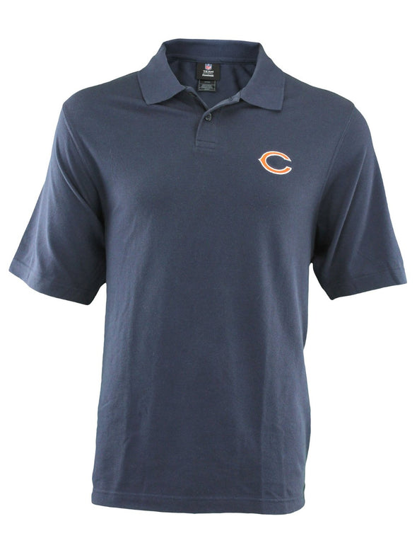 Reebok NFL Men's Chicago Bears Two Button Classic Polo Shirt, Navy