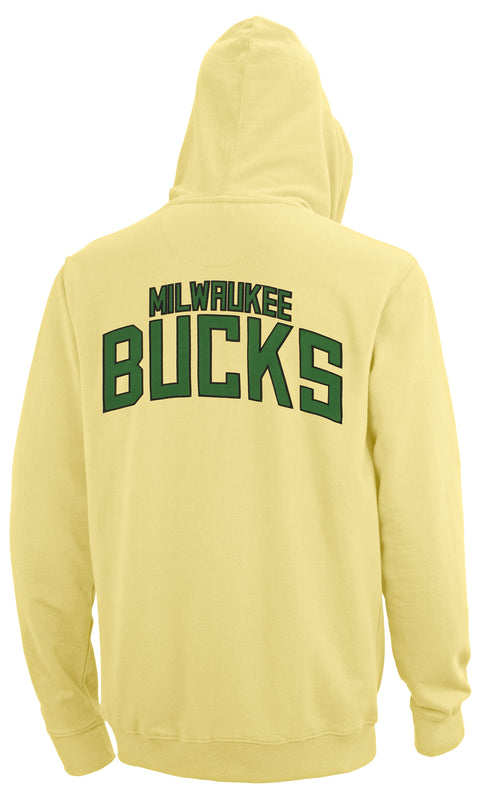 FISLL NBA Men's Milwaukee Bucks Team Color Premium Fleece Hoodie