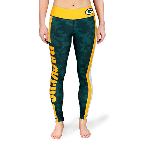 Forever Collectibles NFL Women's Green Bay Packers Team Stripe Leggings, Green