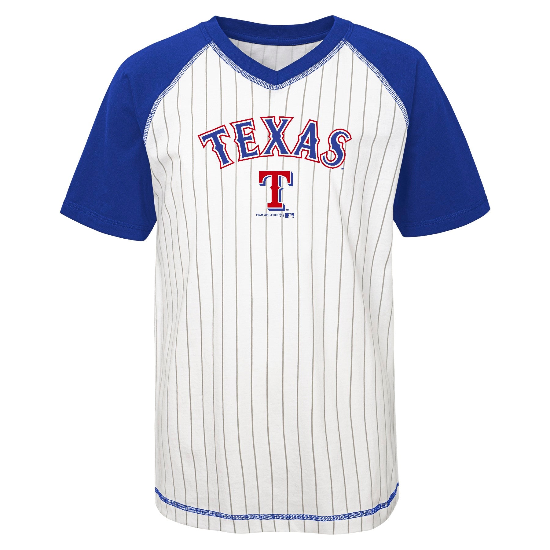Outerstuff MLB Kids Youth (4-18) Pinstripe Team Color Baseball Tee
