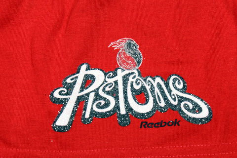 Reebok NBA Detroit Pistons Women's Booty Shorts, Red