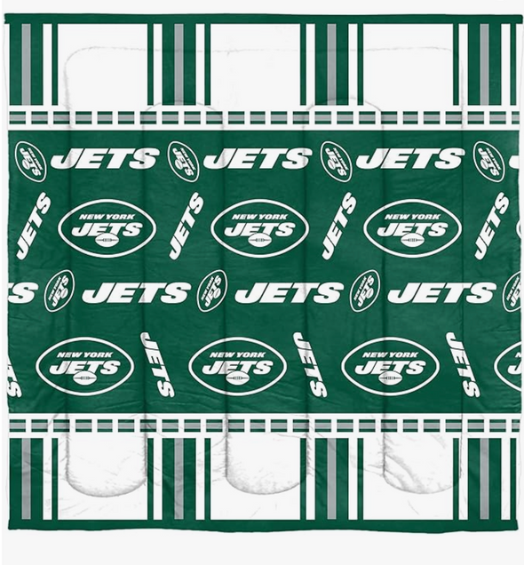 Northwest NFL New York Jets Rotary Bed in a Bag Set