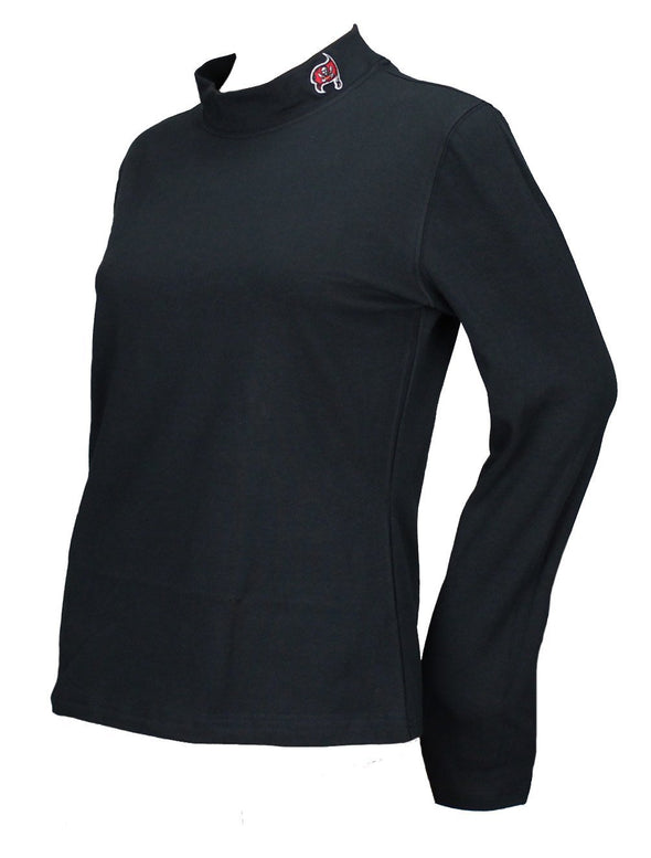 Reebok NFL Women's Tampa Bay Buccaneers Mock Turtleneck, Black