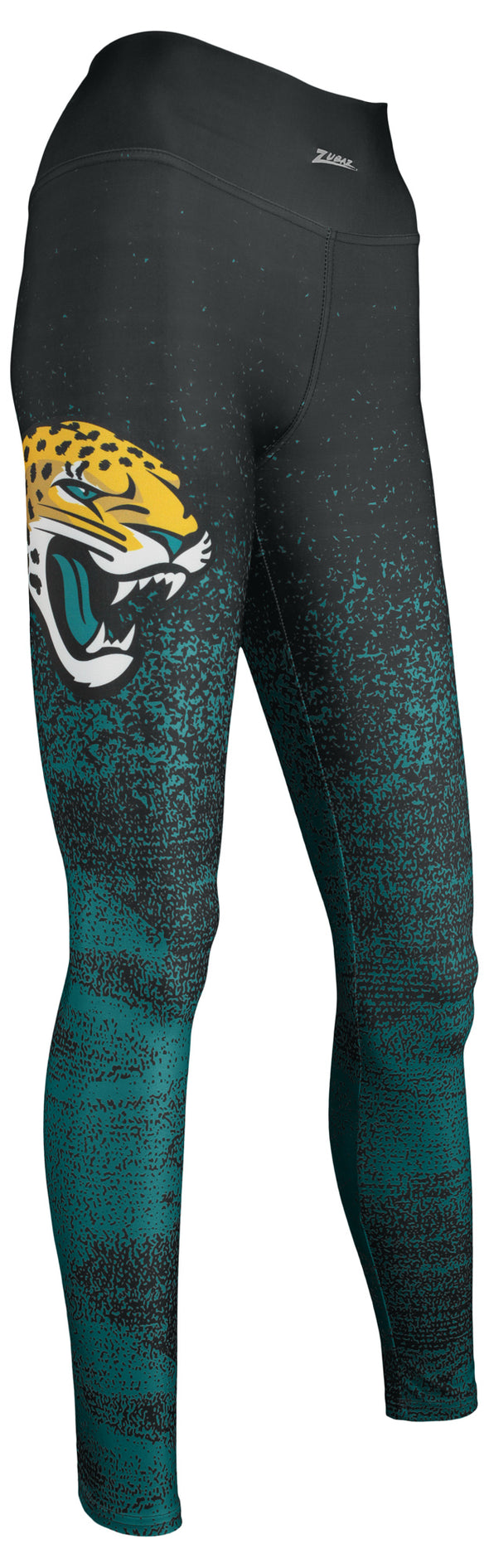 Zubaz NFL Women's Jacksonville Jaguars Static Fade Leggings