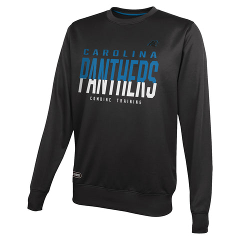 Outerstuff NFL Men's Carolina Panthers Pro Style Performance Fleece Sweater