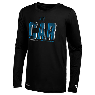 New Era Carolina Panthers NFL Men's Static Abbreviation Long Sleeve Tee, Black