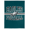 FOCO NFL Philadelphia Eagles Stripe Micro Raschel Plush Throw Blanket, 45 x 60