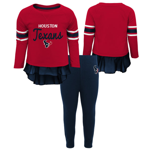 Outerstuff NFL Baby Girl Houston Texans Mini Formation Top & Legging Set