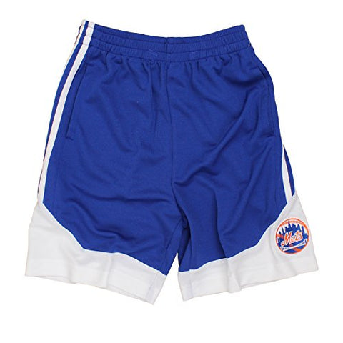 MLB Baseball Kids Youth Boys New York Mets Team Shorts - Blue