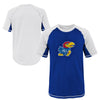 Outerstuff NCAA Youth Kansas Jayhawks Color Block Rash Guard Shirt