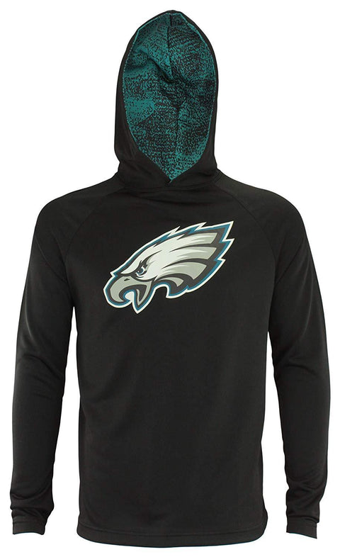 Zubaz NFL Philadelphia Eagles Men's Lightweight  French Terry Hoodie