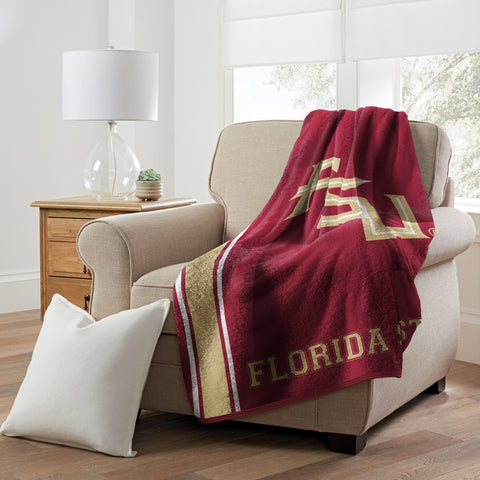Northwest NCAA Florida State Seminoles Sherpa Throw Blanket
