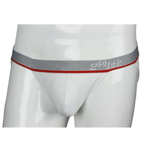 2(x)ist Men's Sport Brief Thin Band Underwear, White