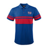 FOCO Men's NFL New Yorks Giants Stripe Polo Shirt