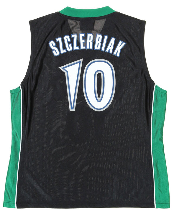 Reebok NBA Women's Minnesota Timberwolves Wally Szczerbiak #10 Dazzle Jersey, Black