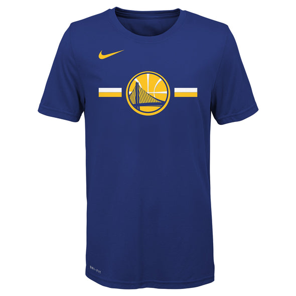 Nike NBA Youth Golden State Warriors Dry Fit Essential Logo Tee Shirt