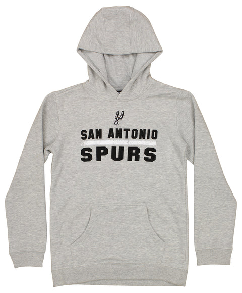 Outerstuff San Antonio Spurs NBA Youth Boys (8-20) Rough Road Hoodie, Grey