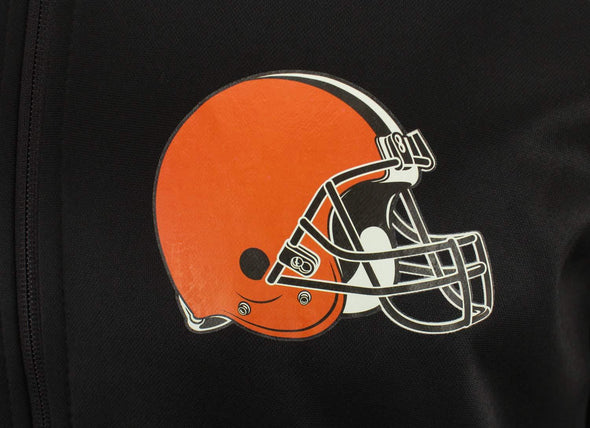 Zubaz NFL Cleveland Browns Men's Heavyweight Full Zip  Fleece Hoodie