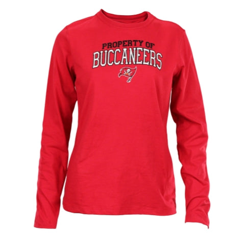 Reebok NFL Juniors Tampa Bay Buccaneers Long Sleeve Everyday Shirt, Red