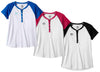 Umbro Youth Girls Raglan Henley Shirt, Color Options