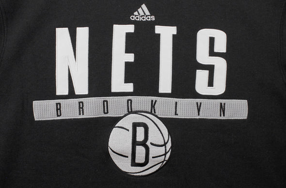 Adidas NBA Men's Brooklyn Nets Tipoff Playbook Pullover Hoodie, Black