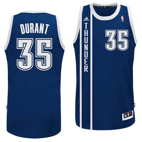 Kevin Durant 35 OKC Thunder NBA White Sewn adidas Jersey Men's SIZE M used