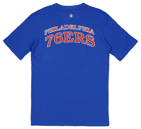 FISLL NBA Men's Philadelphia 76ers Team Color Logo Premium T-Shirt