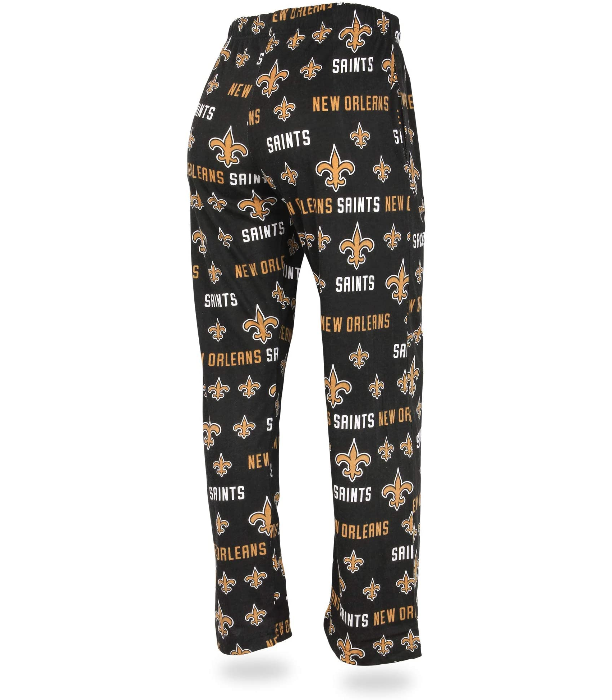 Zubaz NFL Women s New Orleans Saints Comfy Lounge Pants Black Fanletic