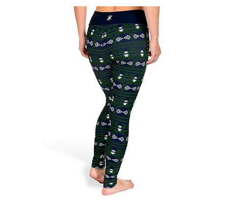 KLEW NBA Women's Utah Jazz Aztec Print Leggings