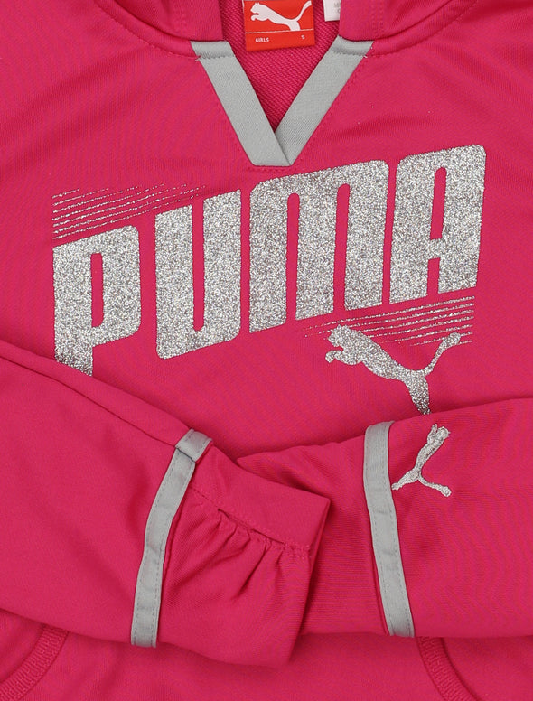 PUMA Big Girls' Core Active Pullover Hoodie