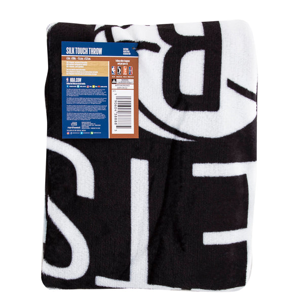 Northwest NBA Brooklyn Nets "Singular" Silk Touch Throw Blanket, 45" x 60"