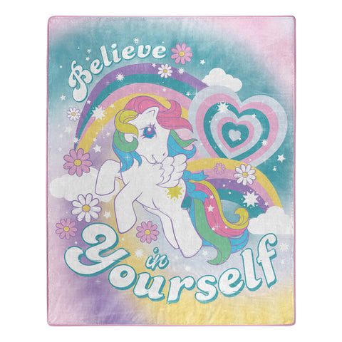 Northwest Hasbro My Little Pony Silk Touch Sherpa Throw Blanket, 50"x60"