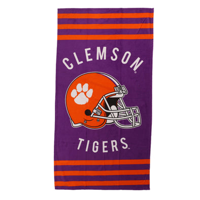 Northwest NCAA Clemson Tigers "Stripes" Beach Towel, 30" x 60"